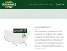 Tablet Screenshot of factorylink.com